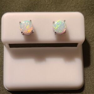 Opal Stud Earrings